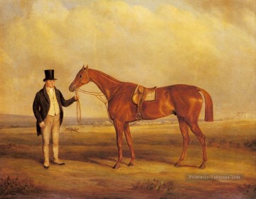 John Ferneley œuvres - Un gentleman tenant un cheval dangereux John Ferneley Snr